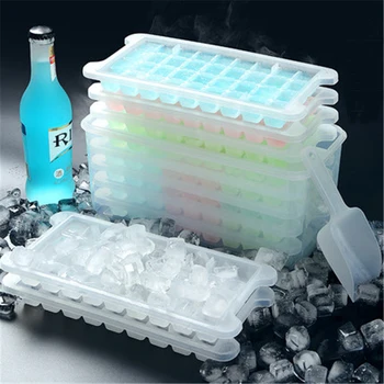 

XMT-HOME ice cube maker home plastic sealing box with ice tray cream scoop