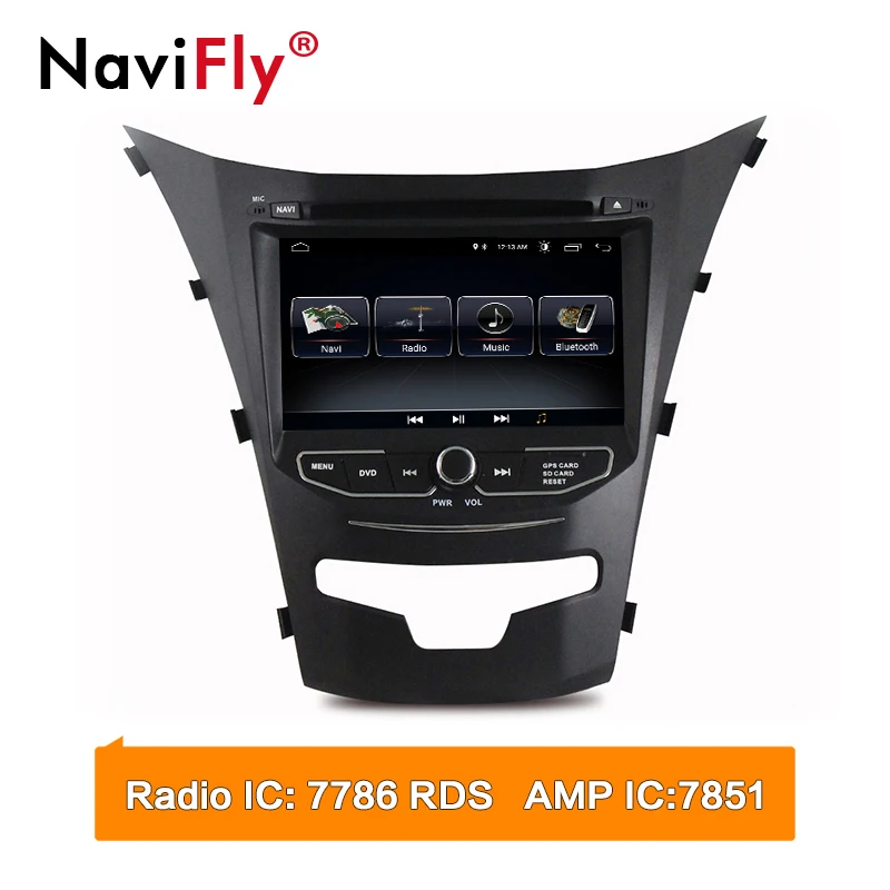 

Navifly Car Multimedia player Autoradio 2 Din Car Radio Audio For SsangYong Korando Actyon 2014 2015 android8.1 wifi BT