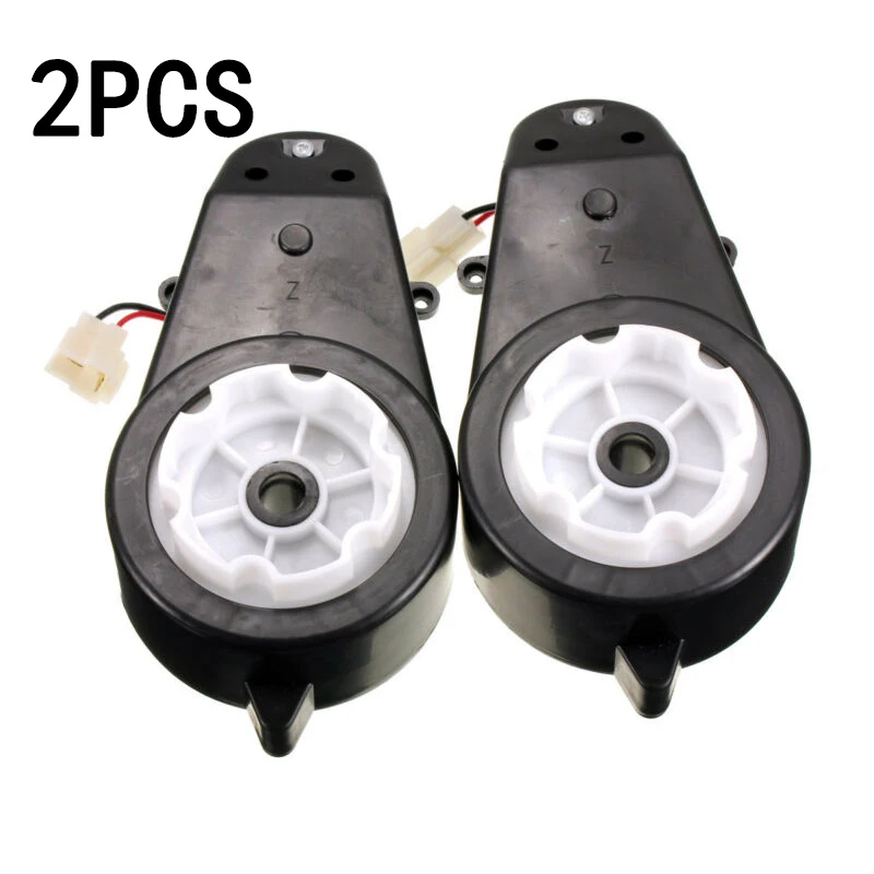 Discount 2Pcs 12V Kids Ride On Bike Electric Car Motor Gear Box RS550 12000 RPM replacement 19.3cm children vehicles motorcycles ATV 1