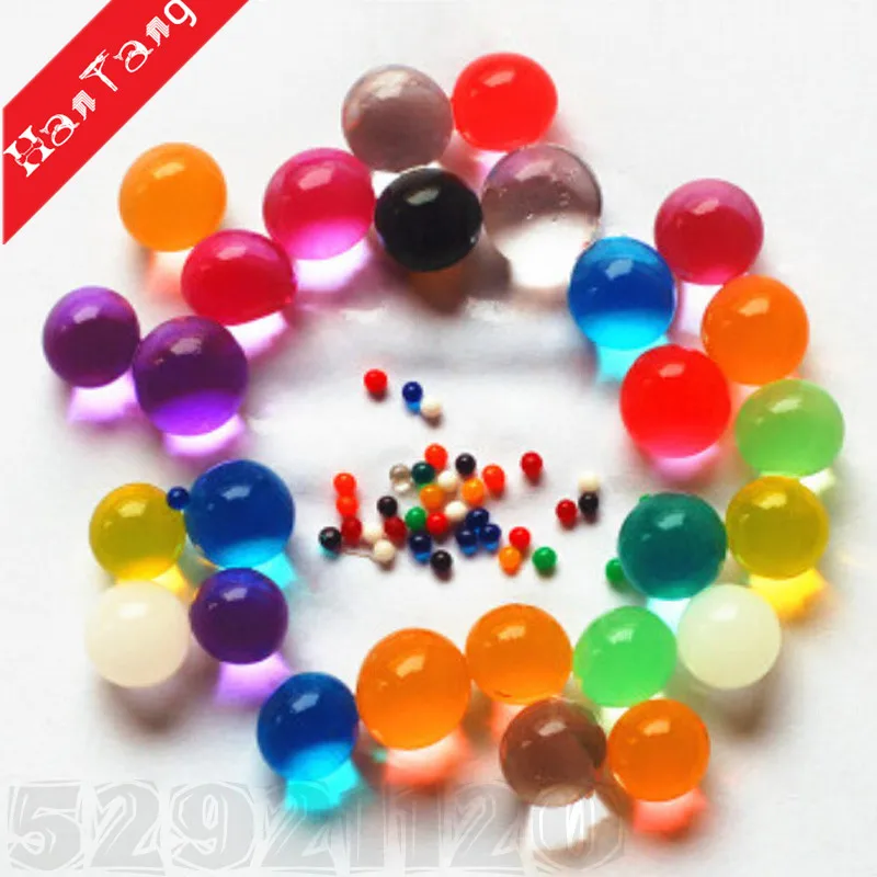 Riempitore del vaso di acqua Beads 500Pcs Growing Gel Jelly Gems sfere di cristallo perle Polymer Per Wedding decorazione multicolor