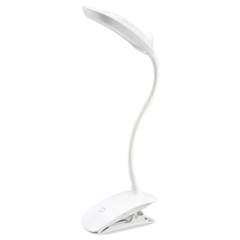 

LED Desk Lamp, LED Table Light Clip-on Table Lamp Eye-Care Flexible Gooseneck Light for Study, Reading -White