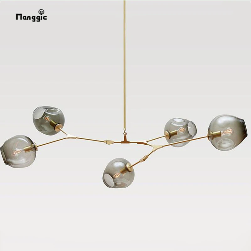 

Lindsey Adelman Globe Vertakking Bubble Kroonluchter 110 v 220 v Moderne Kroonluchter Licht Verlichting 5 Hoofd + Gratis verzend