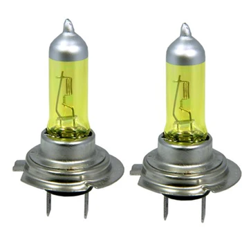 

2 x H7 PX26D 12V 3000K 55W Golden Yellow Auto Car HOD Halogen Bulbs Xenon Lamps Ultra Upgrade Headlight Bulbs