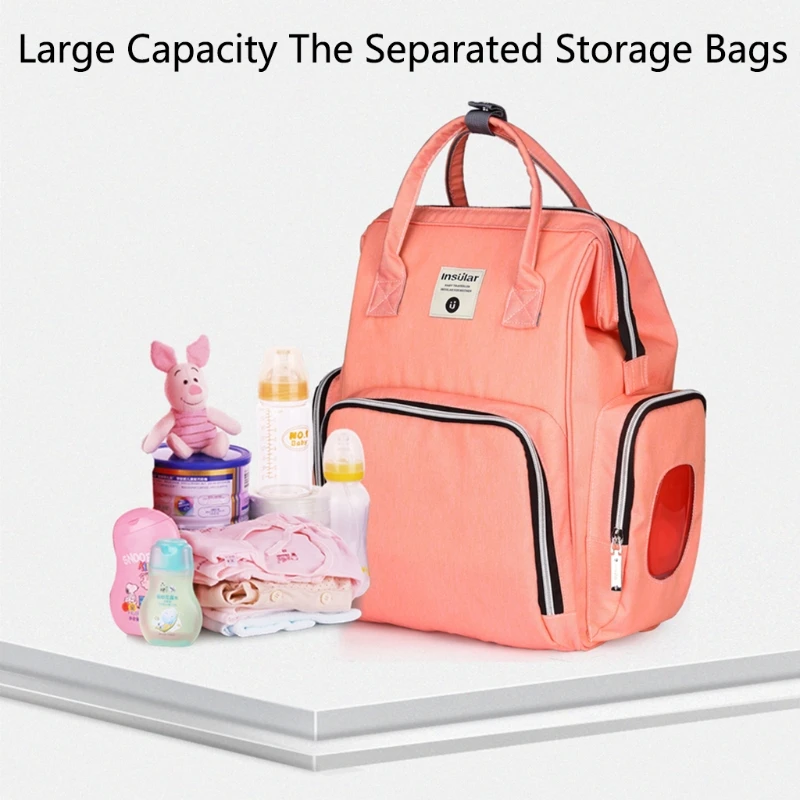 

Multi-Function Mummy Diaper Backpack Large Capacity Nappy Baby Travel Bag