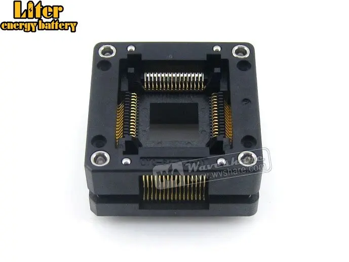 

QFP64 TQFP64 LQFP64 OTQ-64-0.8-01 Enplas IC Test Burn-in Socket Adapter 0.8Pitch