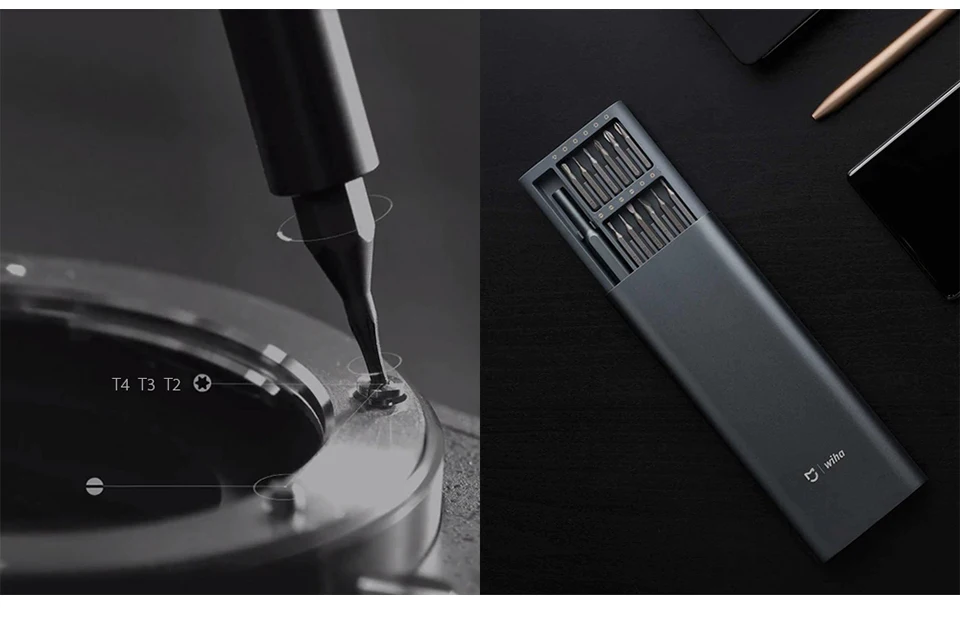 Original Xiaomi Mijia Wiha 24 in 1 Precision Screw Driver Kit 60HRC Magnetic Bits Xiaomi Home Kit Repair Tools Xiomi Xaomi (7)