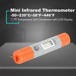 DT8230 цифровой ЖК дисплей Инфракрасный мини-термометр температура метр тестер Красный Лазерный Карманный Бесконтактный пирометр ручка