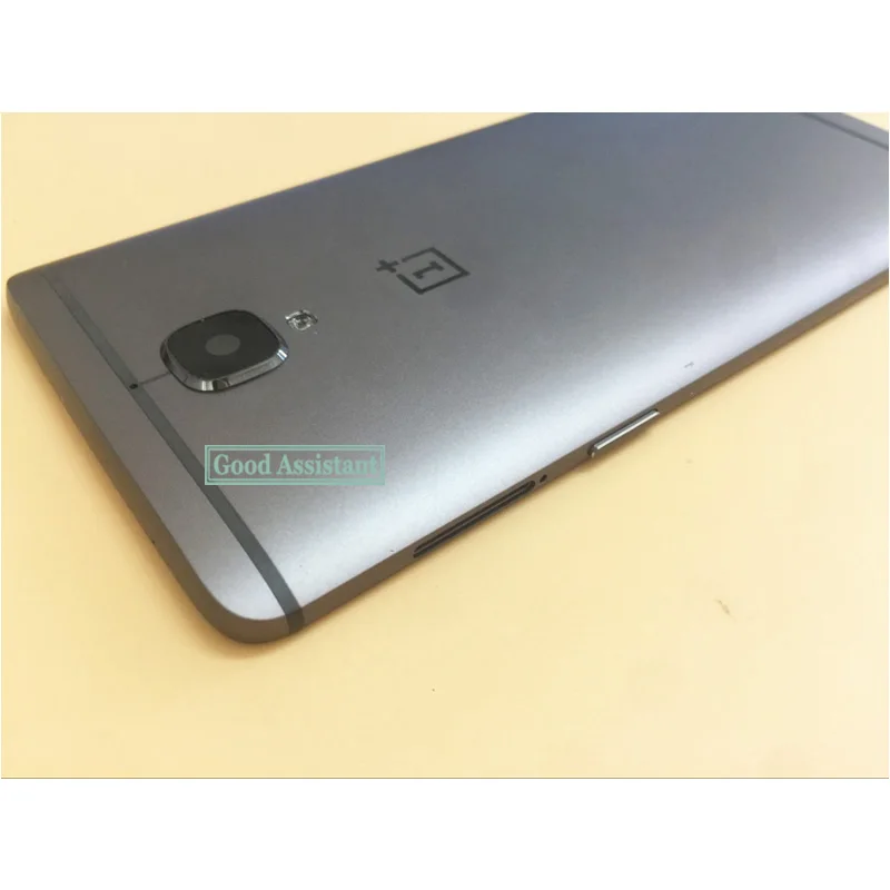 5,5 дюймов, серый цвет, для Oneplus 3 3T 1+ 3 A3000 a3003 A3010, задняя крышка, крышка, корпус, чехол, запчасти для заднего стекла