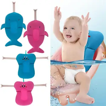 

Newborn Baby Bathtub Cushion Portable Infant Bathing Shower Bath Tub Pad Toddler Non-slip Bathtub Seat Mat floating Buckle seat