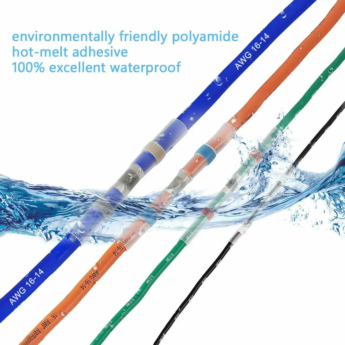 400X ассортимент пайки Уплотнение Термоусадочная втулка стыковые обжимные клеммы провода Разъемы набор водонепроницаемый Изолированный 10-26AWG