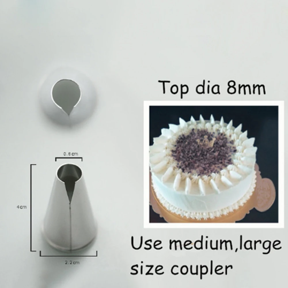 

Cake Decorating Tools Stainless Steel Icing Piping Cream Nozzles Bakeware Pastry Tips