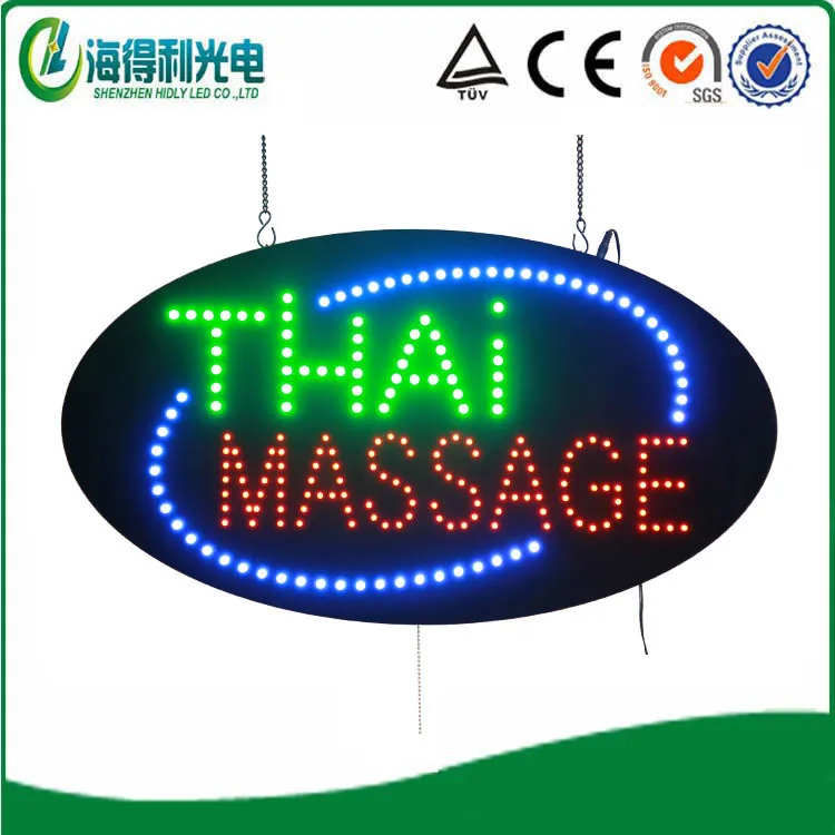 

THAI MASSAGE sign /Oval 15*27 inch  LED business shop sign/LED OPEN sign