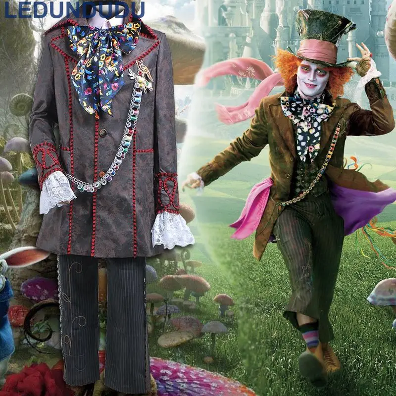 ur span kind Movie Alice in Wonderland Mad Hatter/Tarrant Hightopp Cosplay Costume Adult  Halloween Cosplay Clothes Kid Party Custom Suit|cosplay clothes|costume  adultcosplay costume - AliExpress