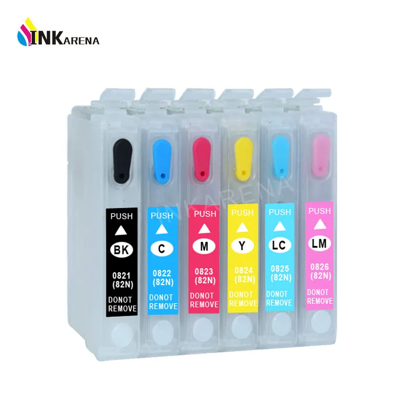 Cartucho de impresora T0821N 82N, para Epson T0821, Stylus R270, R390,  RX590, TX700W, TX800W, T50, TX720, TX700, TX800, RX610|epson 82n|printer  cartridgescartridge for epson - AliExpress