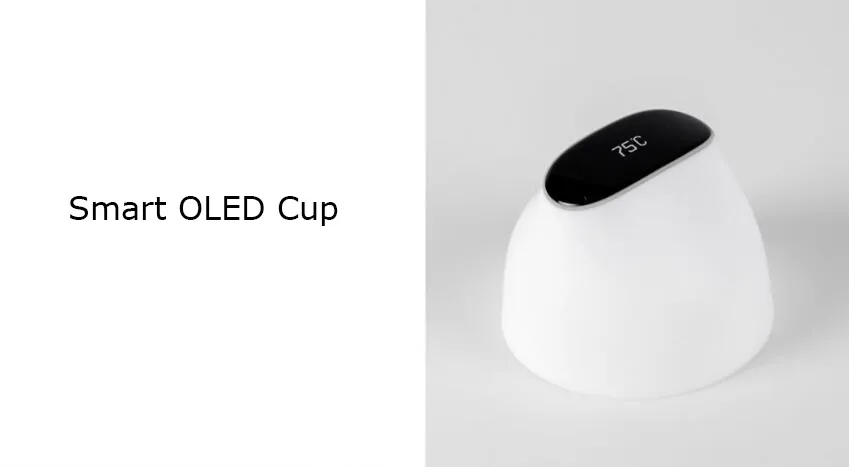 Xiaomi Mini kiss поцелуй рыбок Смарт OLED 310 мл и с игровой игры смарт-чашка с экраном дисплей датчик температуры мини-бутылка