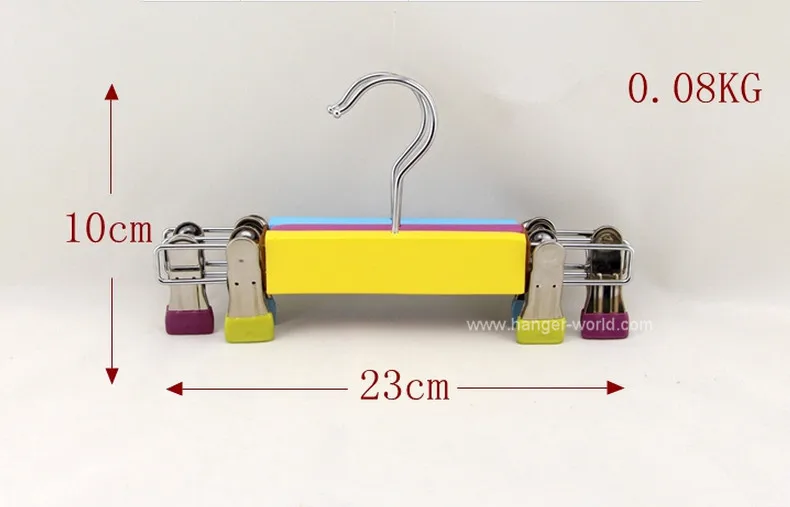 [ ] Яркая милая деревянная вешалка для штанов с зажимами для детей и малышей(18 шт./лот