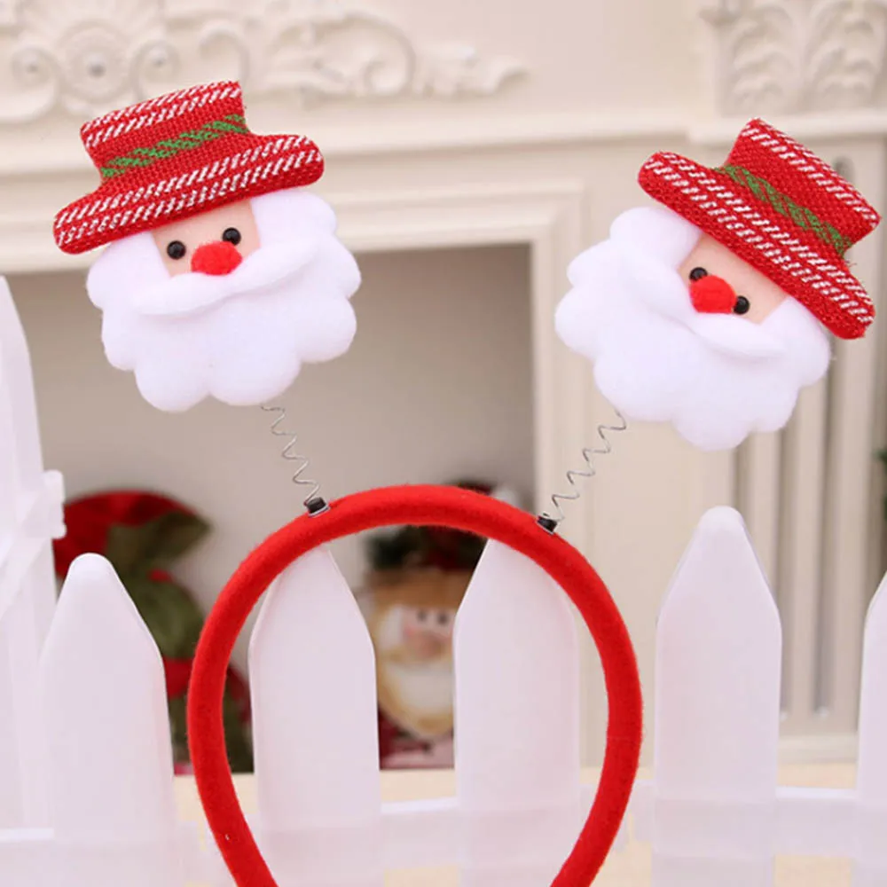 Светодиодный Рождественский головной убор для взрослых детей рождественские вечерние декоративные пряжки на голову рождественские украшения для дома