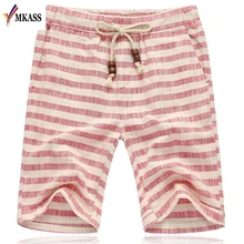 Высококачественные летние мужские полосатые шорты Классический дизайн хлопок повседневное пляжное короткое брюки брендовые популярные шорты плюс размер L-5XL