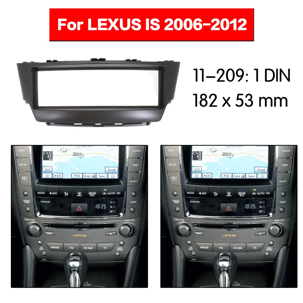 Радиоприемник Для LEXUS IS 2006-2012 два Din радио DVD стерео CD панель крепление для