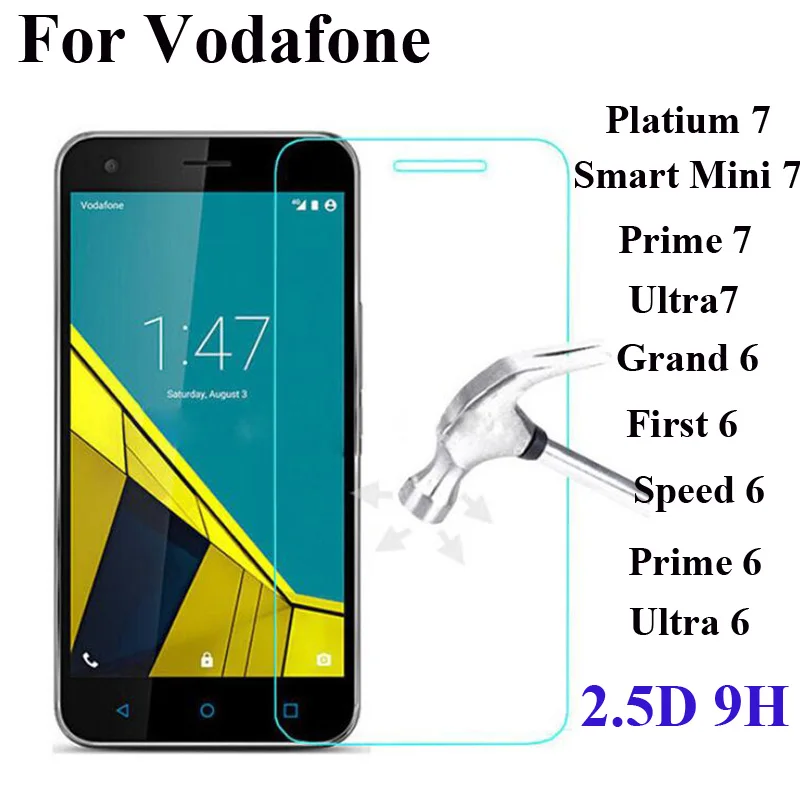 

Tempered Glass For Vodafone Smart Prime 6 Ultra 6 7 Speed 6 First 6 Grand Screen Protector Protective Film With Cleaning Kits