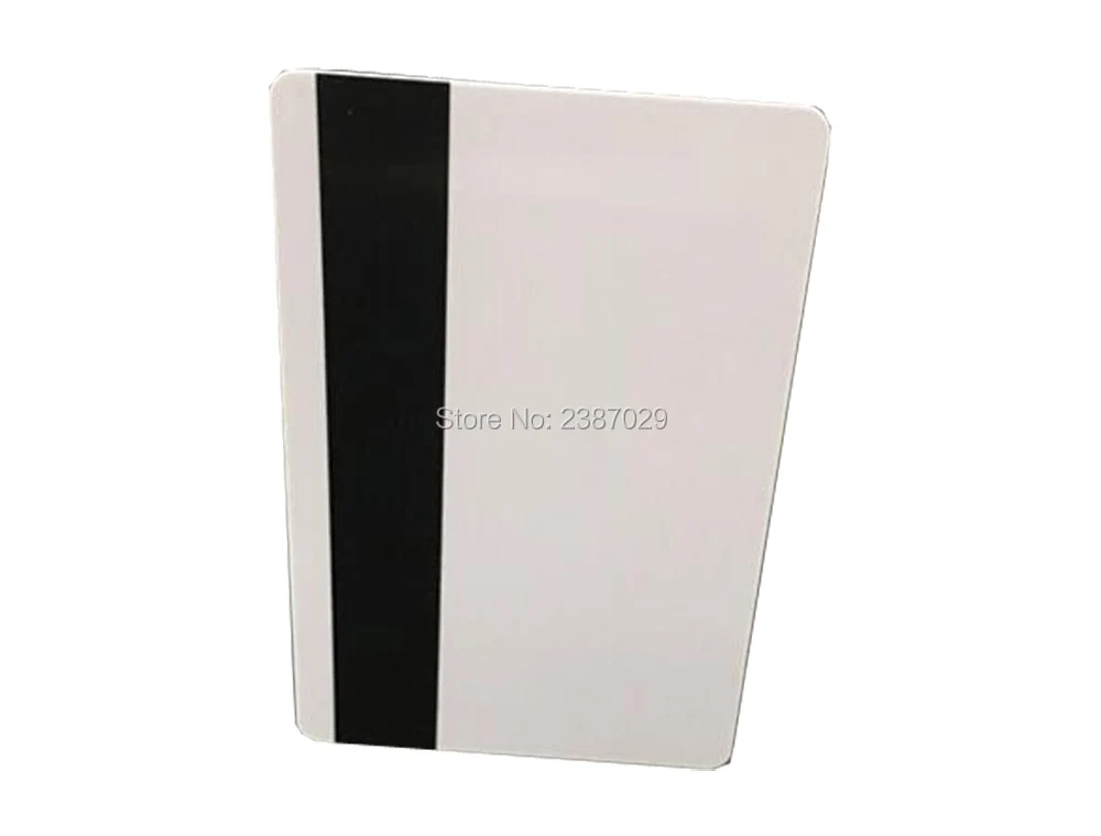 

Printable Blank White PVC Hico Magnetic Stripe Card Plastic Credit Card 30Mil Magnetic Card for Card Printer 1000pcs/lot