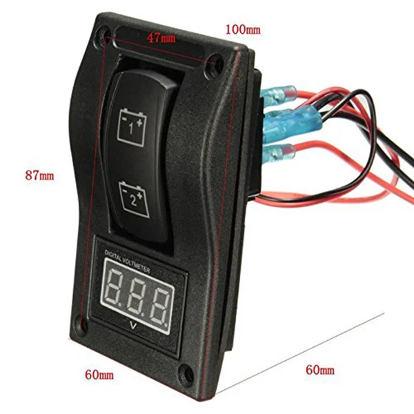  ͸ ׽Ʈ г Ŀ ġ, ڵ Ʈ  Ʈ а, DC 12-24V ,  LED ǥñ, 4P ON-OFF-ON ġ