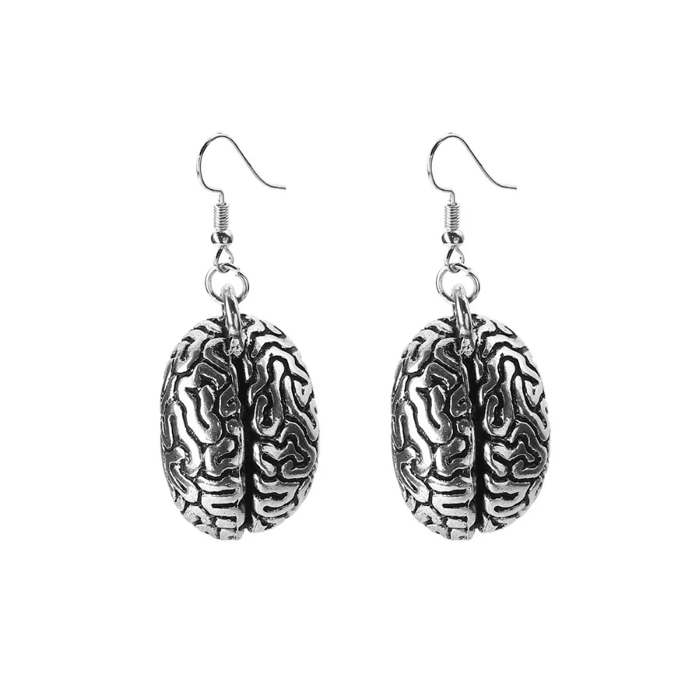 DoreenBeads 3D падение сережки античное серебро Цвет анатомических человеческого