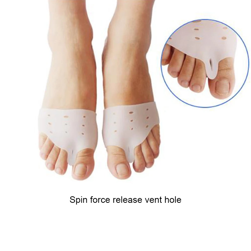 

2pcs/pair Silicone Gel Foot Fingers Toe Separator Thumb Valgus Protector Adjuster Guard Feet Care