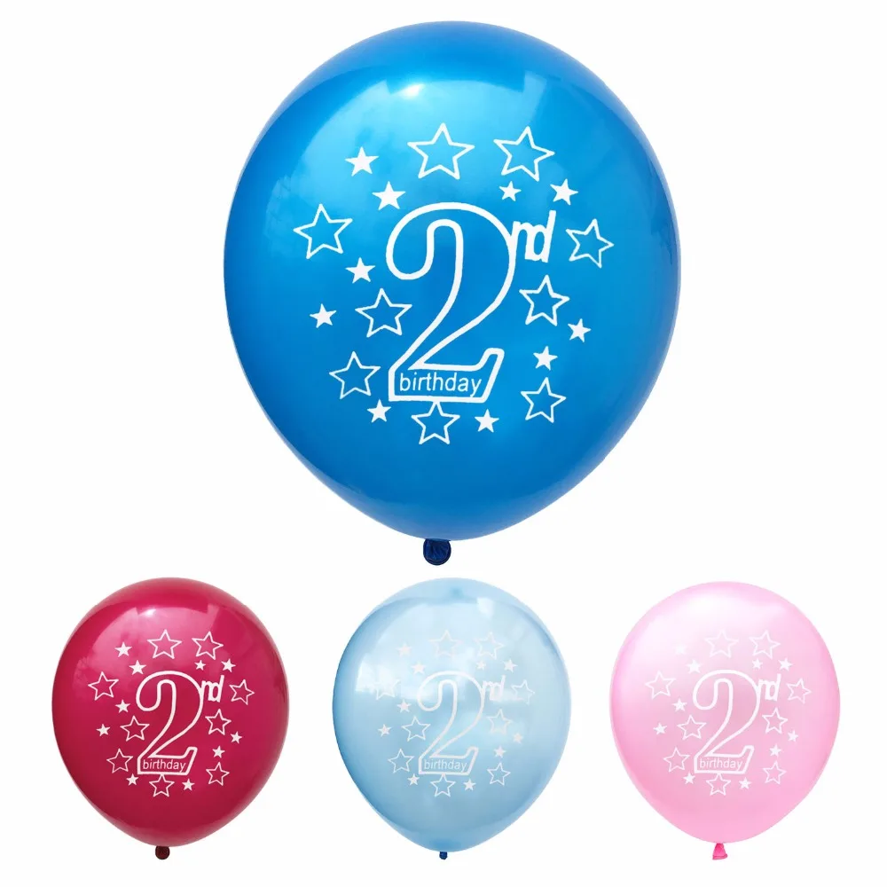 

1pcs Number 2 latex balloon birthday happy birthday baby shower
