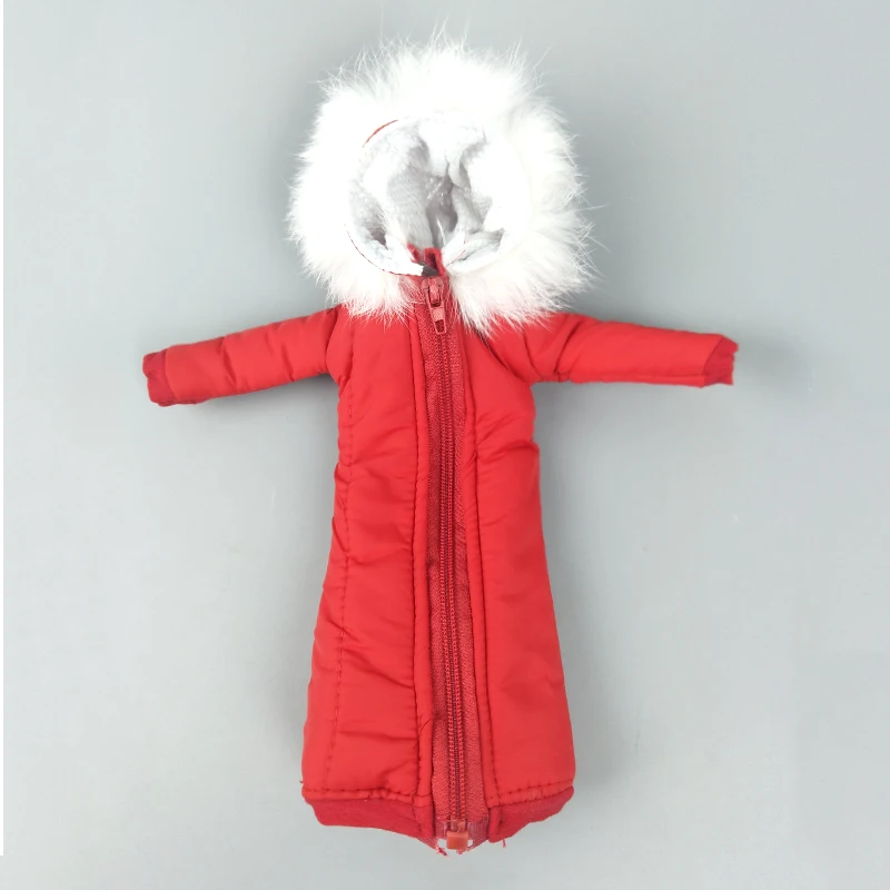 Симпатичное длинное пальто хлопковая одежда для кукол Барби, парка для 1/6 BJD кукла, детская игрушка, зимняя одежда, куртка, аксессуары для кукол - Цвет: 6