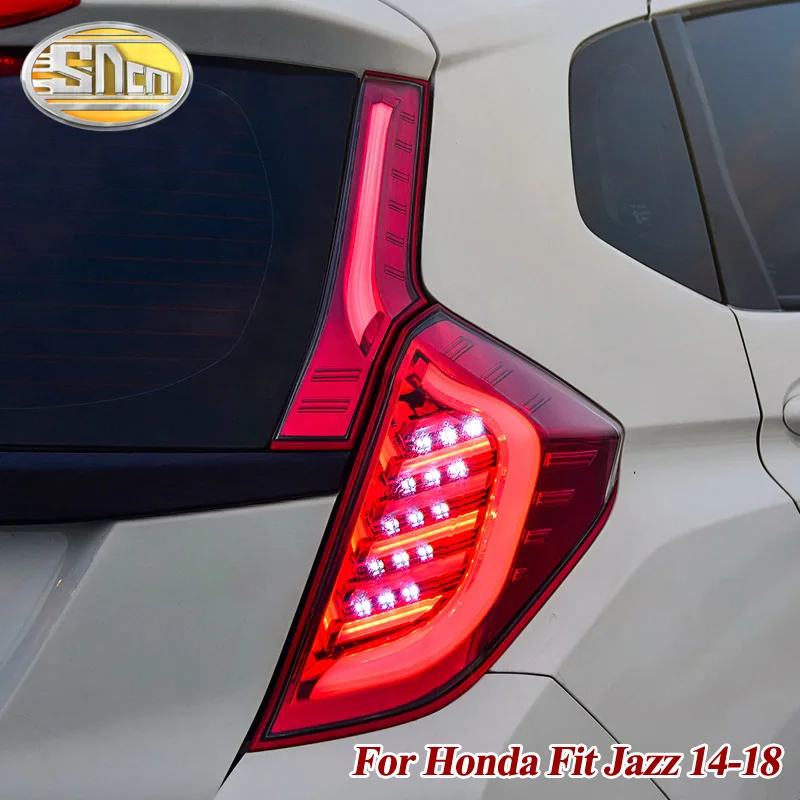 

Rear Fog Lamp + Brake Light + Reverse Light + Turn Signal Light Car LED Tail Light Taillight For Honda Fit Jazz GK5 2014 - 2018