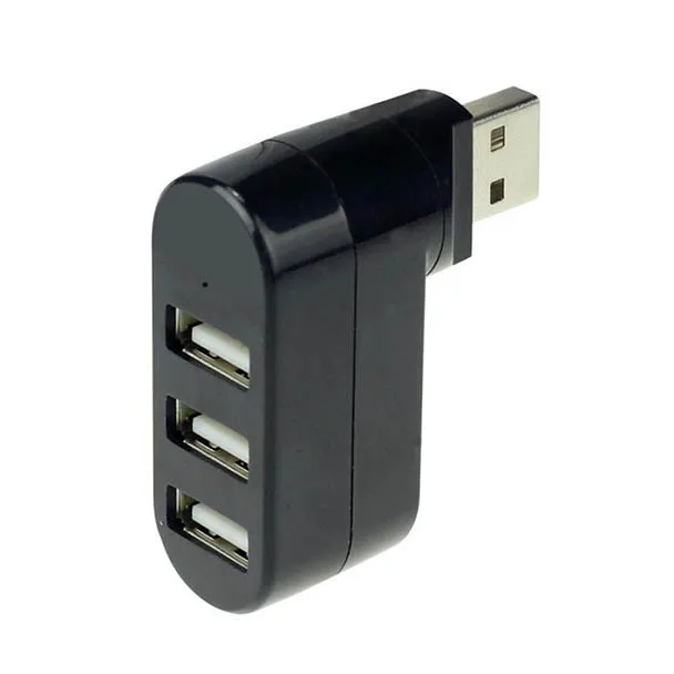 Высокоскоростное 3 вспомогательное устройство для USB 2 0 Мини Вращающийся
