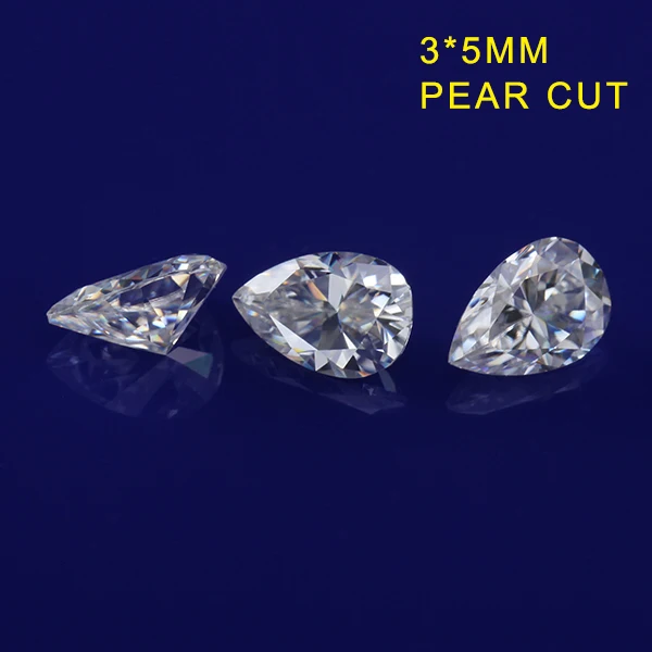 

Cheestar Gems Loose moissanites stone High quality gh color Pears shape 3*5mm 0.2ct Moissanites Syntheti diamonds stone