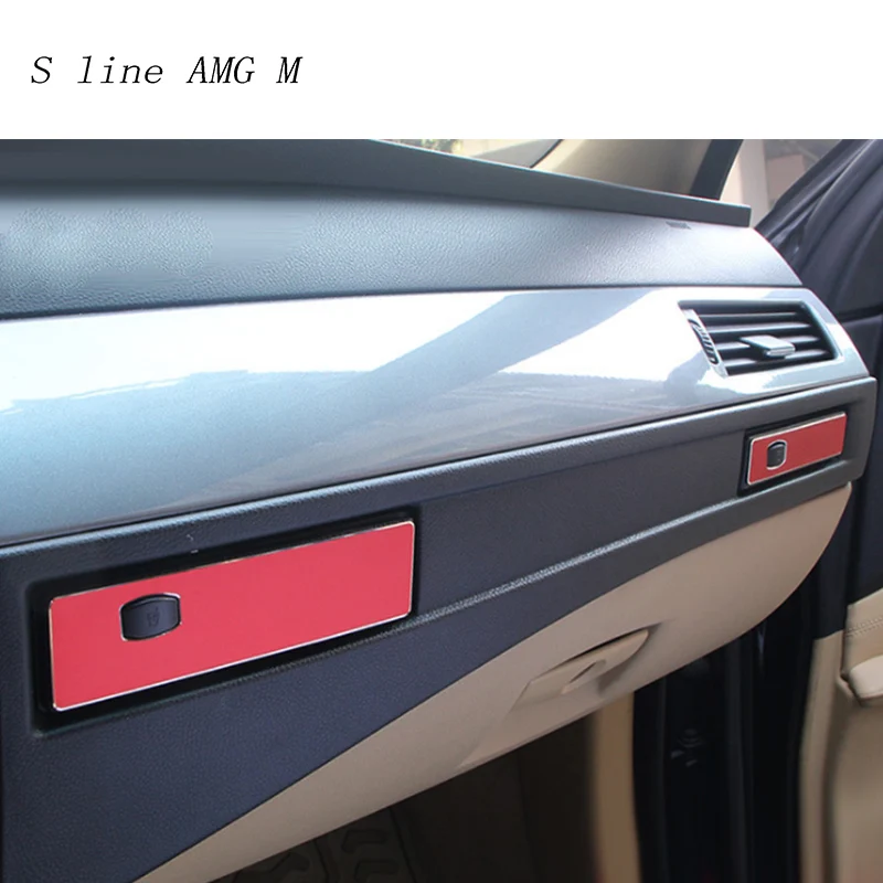 Car Decals For Bmw E60 Carbon Fiber Co-Pilot Water Cup Holder Strip Car 04-10