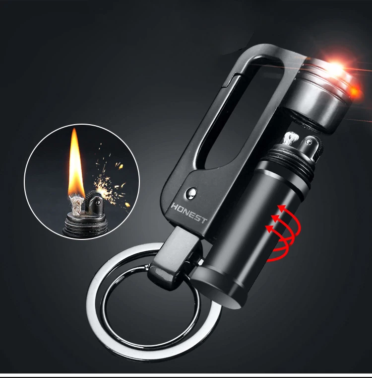 Honest brand etro trench oil lighter, keychainin Cigarette Accessories