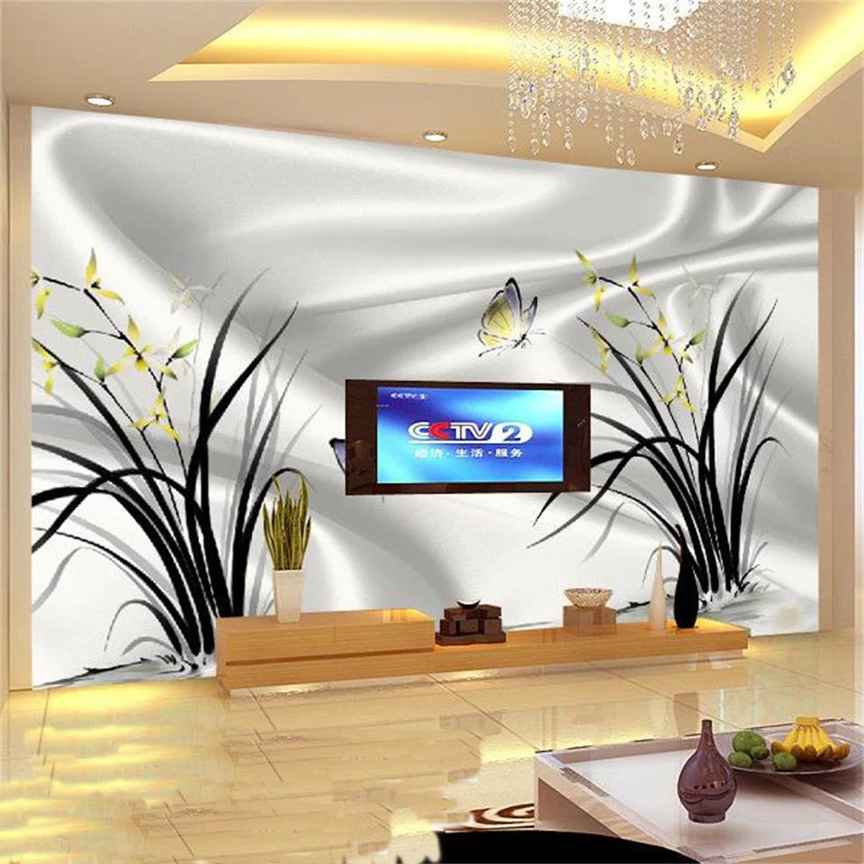 Online Get Cheap Silk Wallpaper Butterfly Aliexpresscom