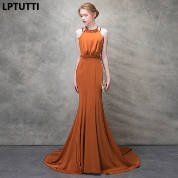 

LPTUTTI Appliques Crystal New For Women Elegant Date Ceremony Party Prom Gown Formal Gala Events Luxury Long Evening Dresses
