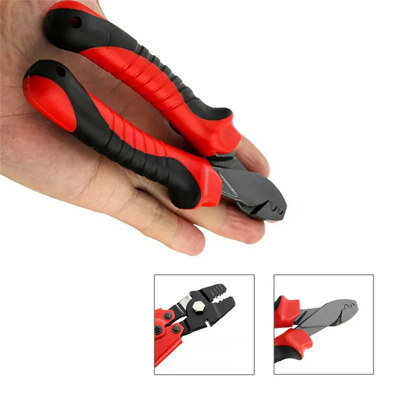 

Fishing Crimping Pliers for Fishing Line Barrel Sleeves Fishing Cutter Scissors Fishing Tackle for Grip Hooks Split Rings Pesca