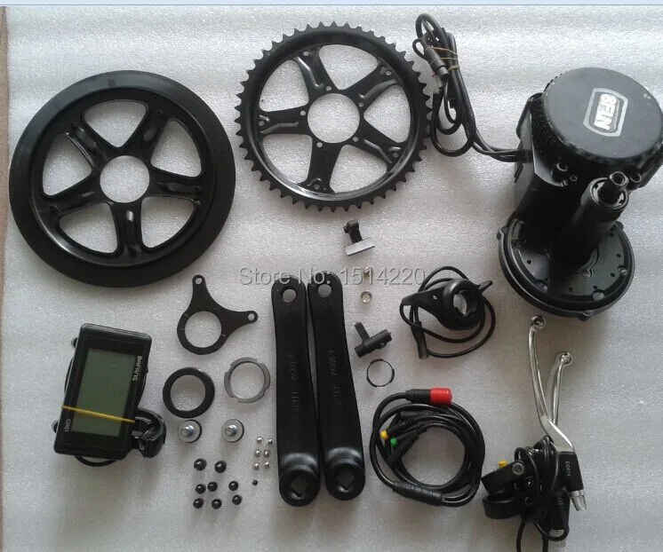 Best 120N.m Powerful 48V 750W 8fun/bafang BBS02 Mid/Center Motor  Electric bicycles conversion kits for electrc bike 2