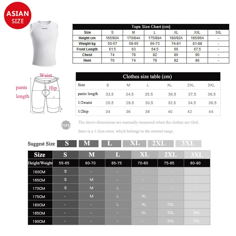 Santic Cycling Jersey Set Keep Dry Mesh Cycling Base Layer Sleeveless Bike Bicycle Underwear Cycling Clothing Set Ropa Ciclismo