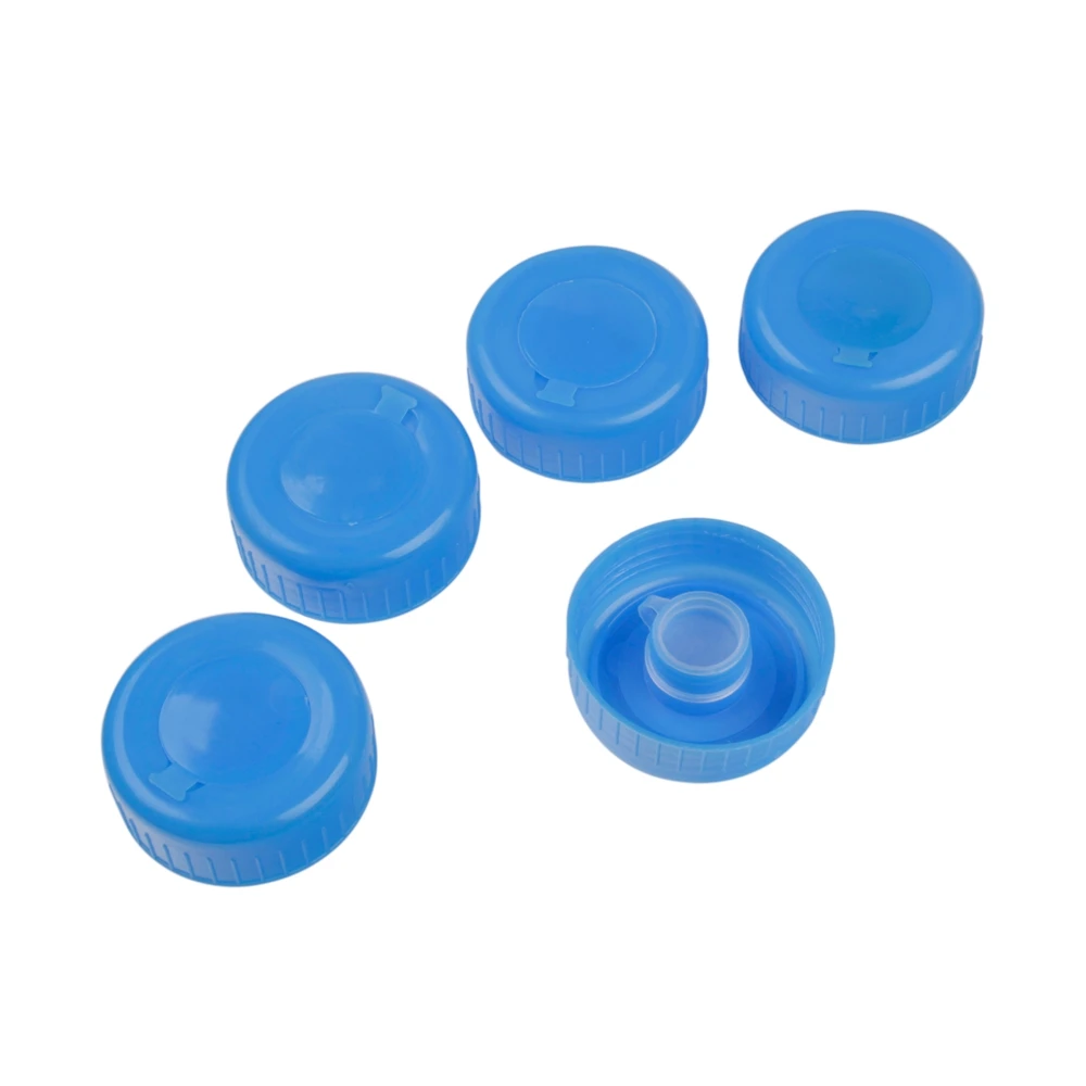 5 Replacement Gallon Water Bottle Snap On Cap Anti Splash 55mm Peel Off Tops HG4873X5in Water