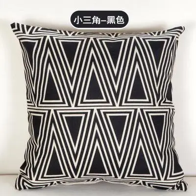 45*45 см, декоративная наволочка, дизайн, черный, белый, абстрактный, геометрический рисунок, наволочка, наволочка для дивана - Цвет: 9