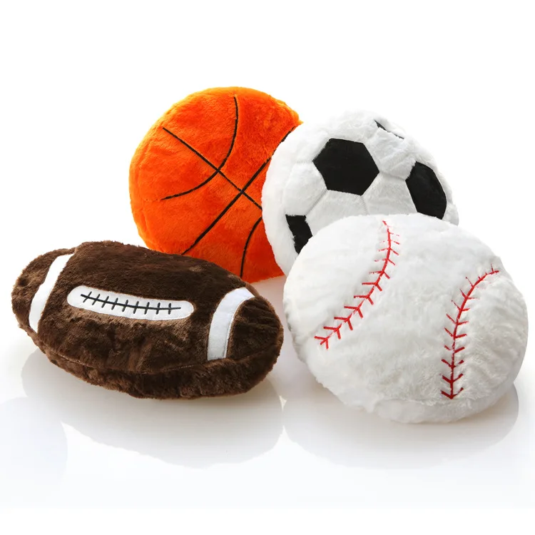 [Funny] 55cm Sport ball Basketball Football Rugby Baseball plush