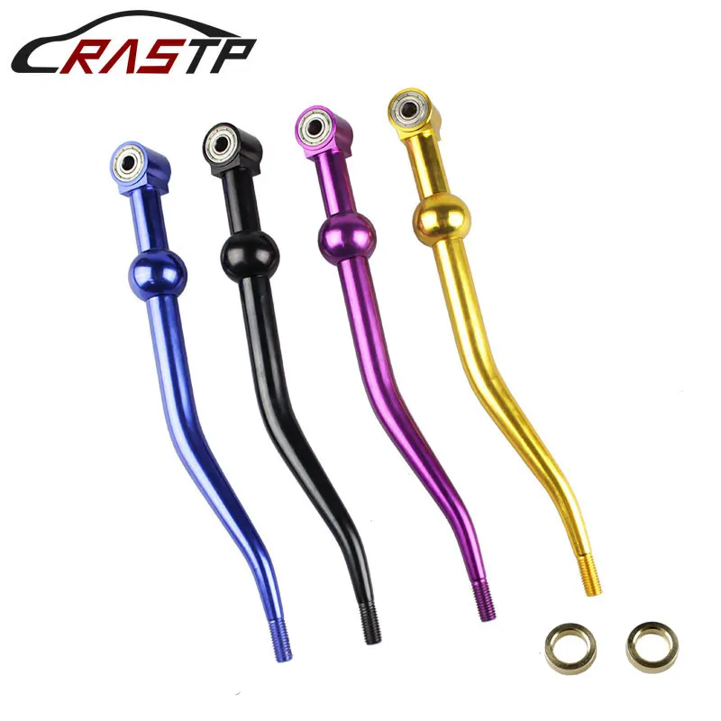 

RASTP-Dual Bend Aluminum Gear Shifter M10X1.5 Shift Knob Extensionfor Throw Short Shifter For Honda Civic RS-SFN003