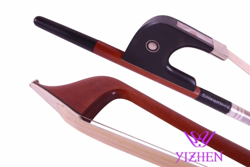 3/4 Bass bow double bass bow ebony silveryarn BH 112in Violin Parts