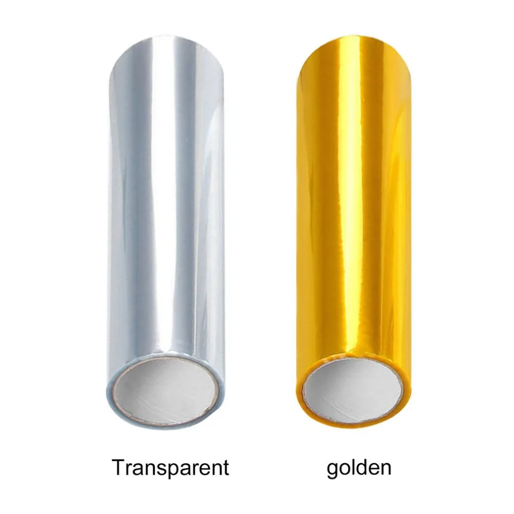 

Transparent & Gold Car Film Sheet Sticker Sparkling Auto Fog Light Headlight Taillight Decoration Cover Car Styling For Lights