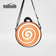 3D печать Зефир дети мини круглый рюкзак для девочек маленький круговой Mesenger сумка для школы ребенок через плечо школьные сумки