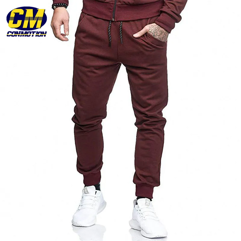 Men's sweatpants casual solid color sports fitness pants