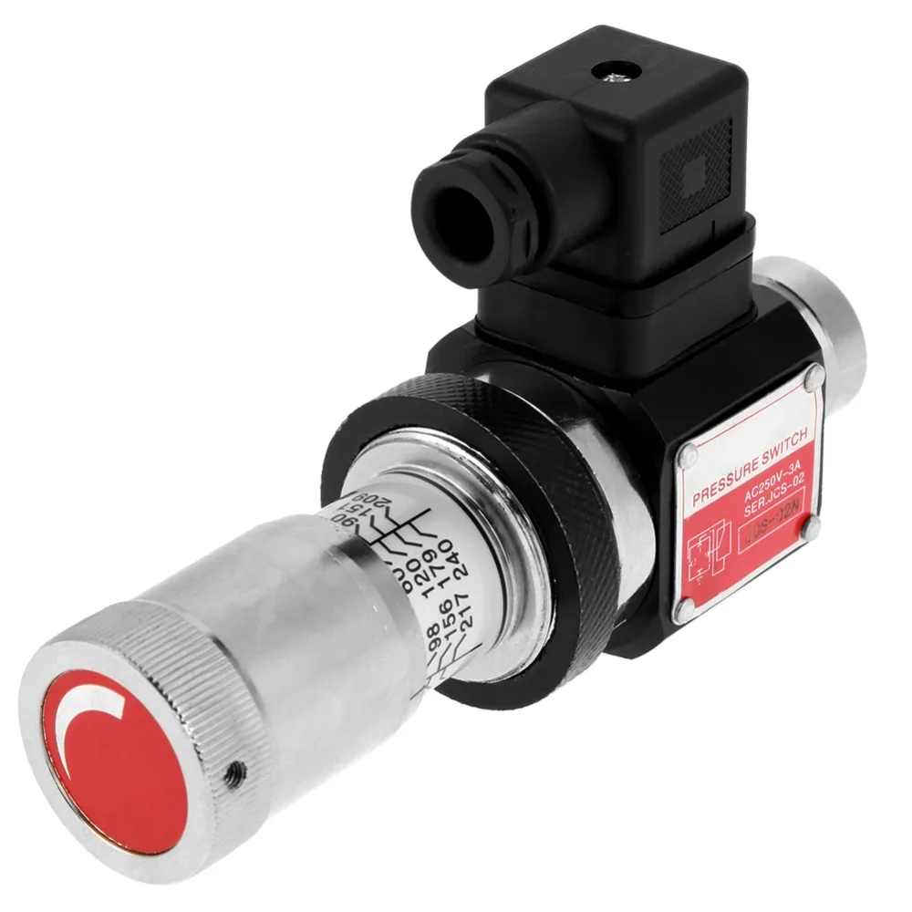 

JCS-02N Straight Through Tube Hydraulic Pressure Relay Switch Valve 30-210kg Per Square Centimeter