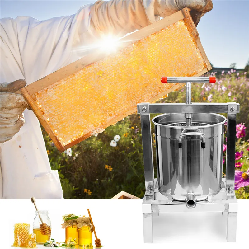 Пресс для вина и встряхивания меда машина для воска уборочное оборудование Толстый фильтр из нержавеющей стали инструмент для пчеловодства соковыжималка
